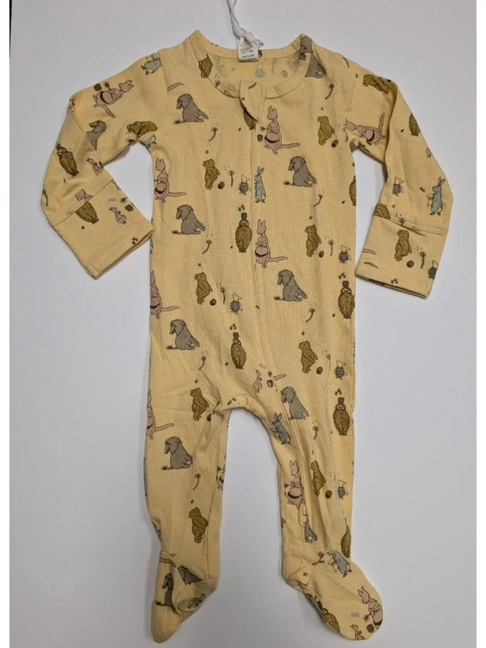 Kate Quinn Organic Cotton Winnie the Pooh & Friends Zipper Footie Zippy 6-9